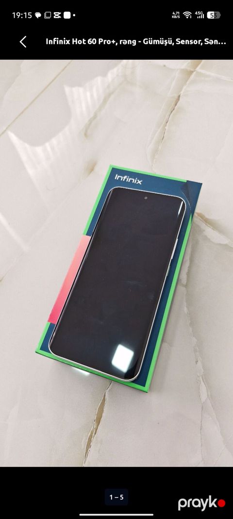 Infinix Hot 60 Pro+, 256 GB, rəng - Gümüşü, Sensor — Xırdalan