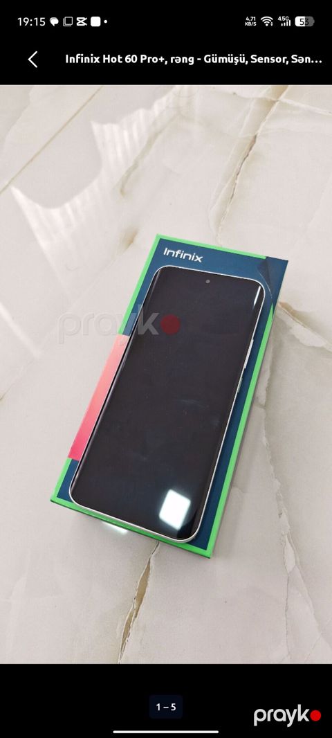 Infinix Hot 60 Pro+, 256 GB, rəng - Gümüşü, Sensor — Xırdalan