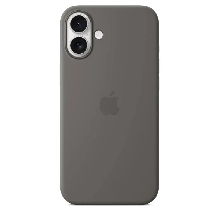 Çexol Apple iPhone 16 Plus Silicone Case with MagSafe - Stone Gray (MYYC3ZM/A) — Bakı