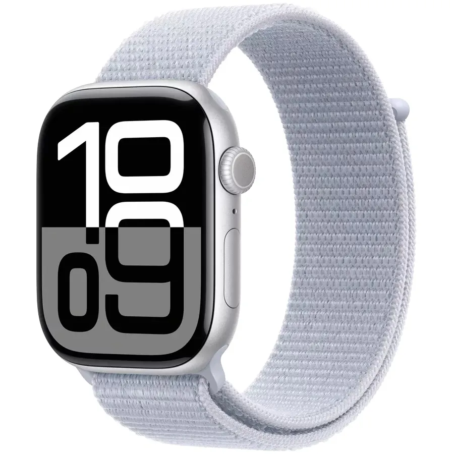 Smart saat Apple Watch Series 10 GPS, 46mm Silver Aluminium Sport Loop (MWWN3QI/A)