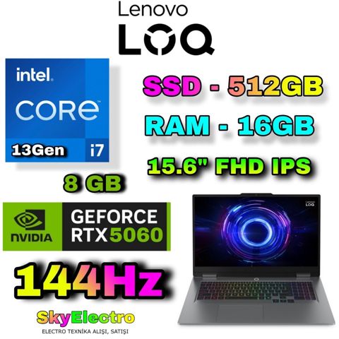 Lenovo LOQ 15IRX10 RTX 5060 8 GB Gaming