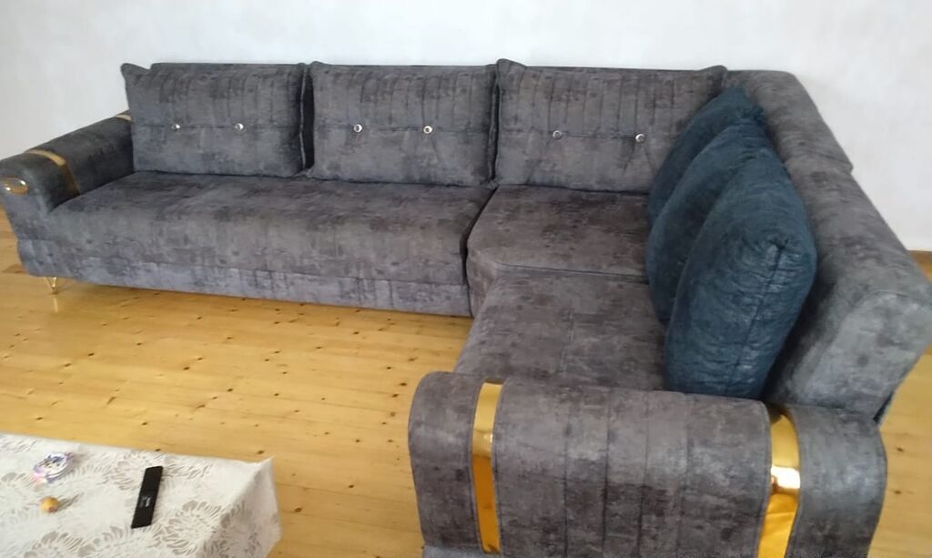 Künc divan – müasir dizayn, rahat oturuş - Forma: L-şəkilli künc — Mebel, Sumqayıt (4)