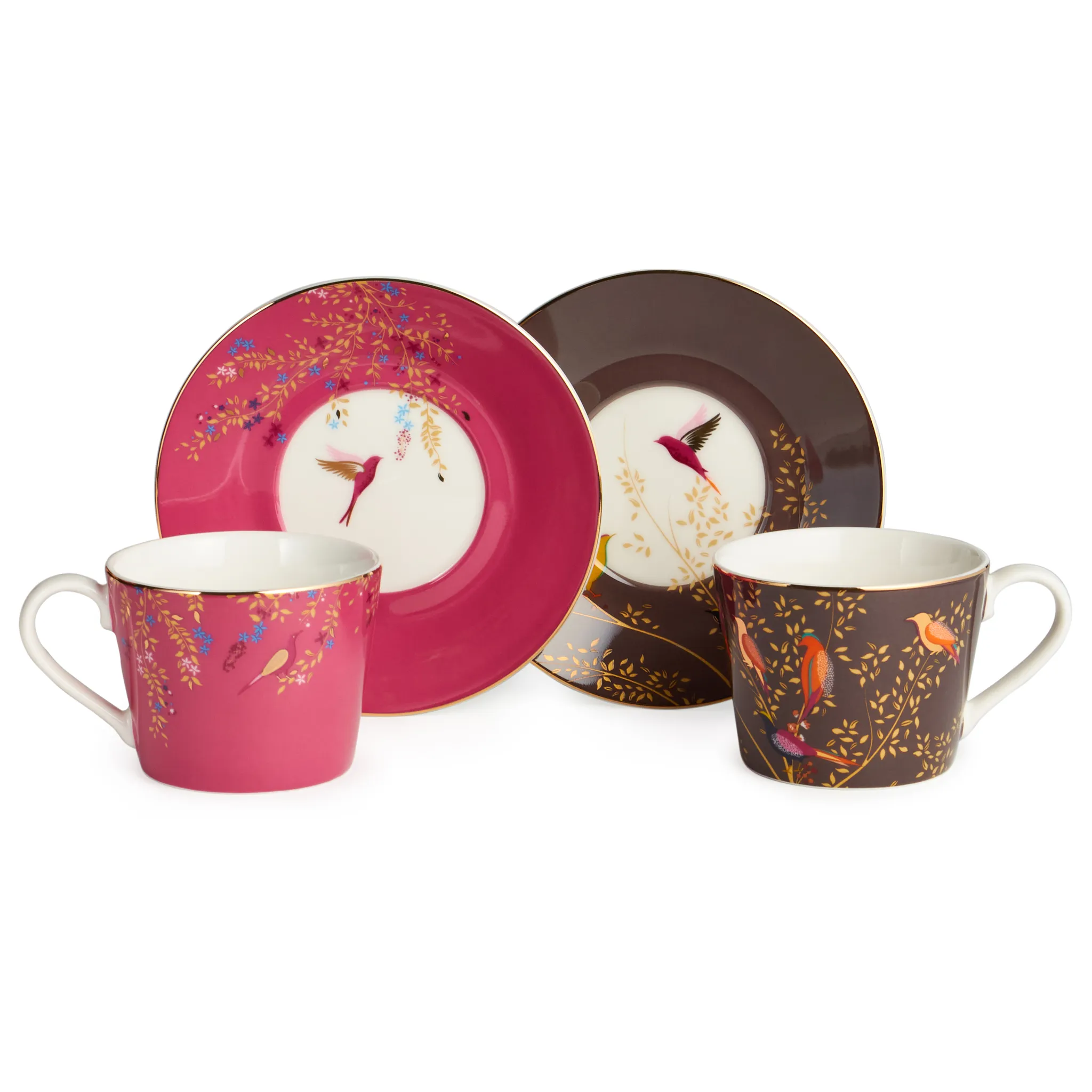 Çay dəsti Lefard Golden Birds, farfor, 2 nəfərlik 4 parça, 220 ml (419-129) — Dining tableware