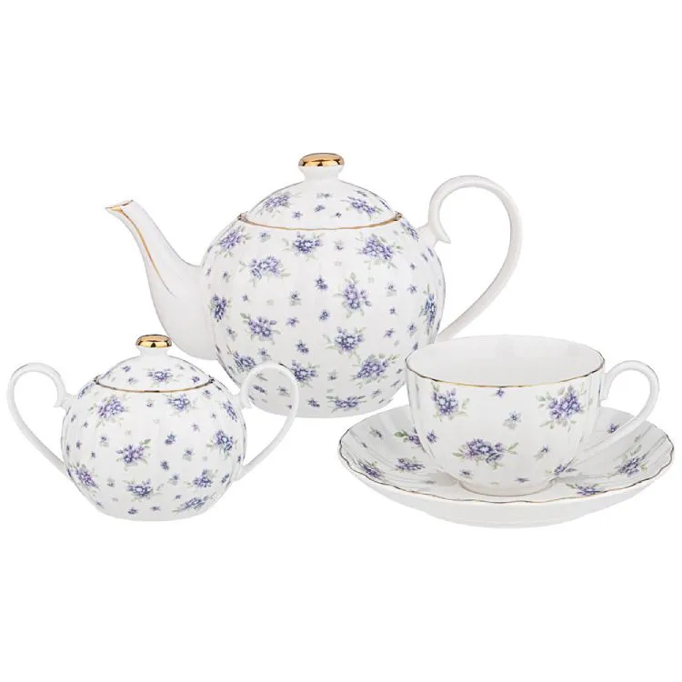 Çay dəsti Lefard Sonnet İn Blue 6 nəfərlik 14 parça (760-763) — Столовая посуда