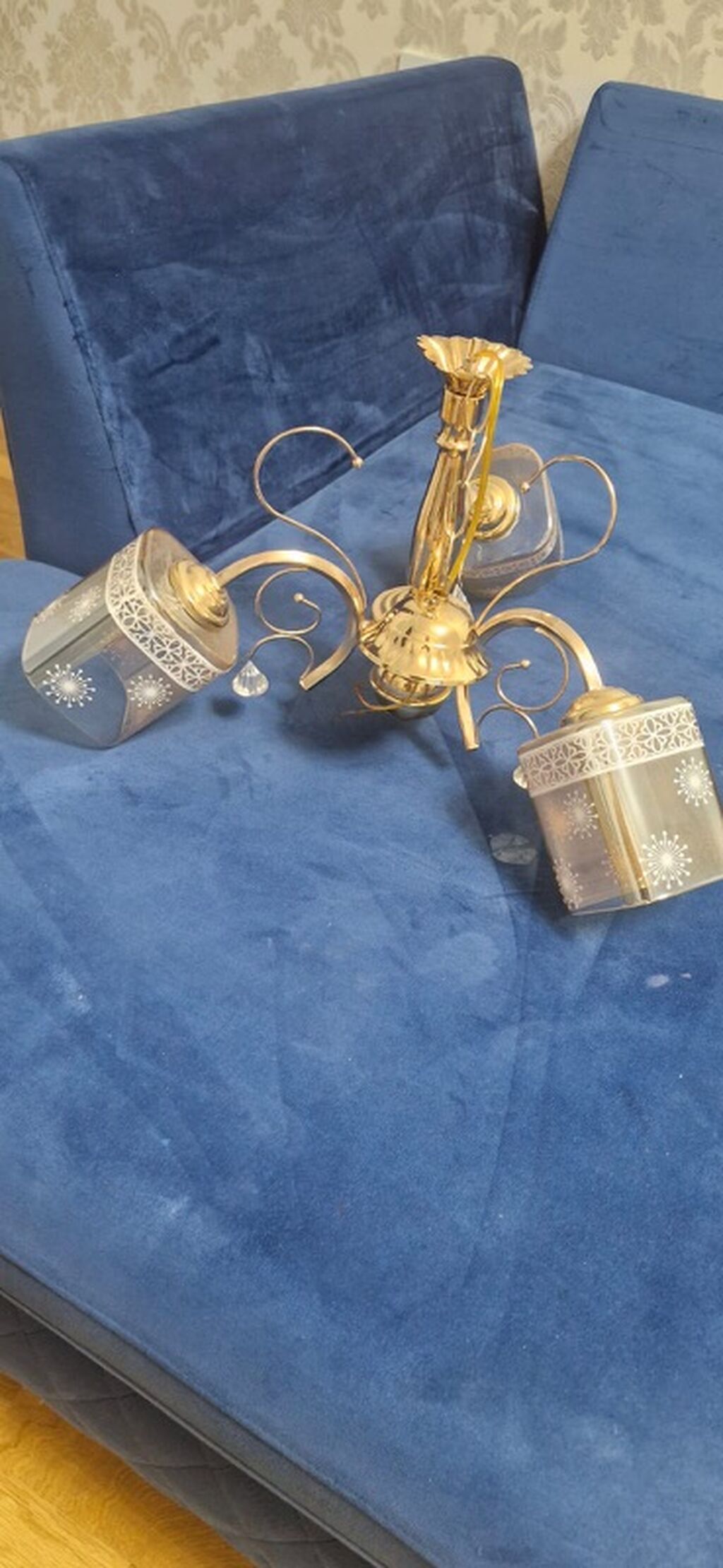 Çılçıraq, 4 lampa, Metal — İşıqlandırma, Güzdək (3)
