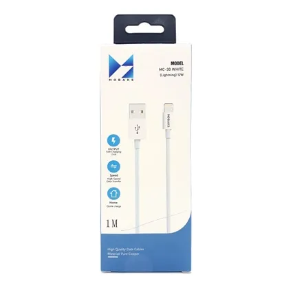 Kabel Mobaks MC-30 White (Lightning) 12W — Ağıllı ev