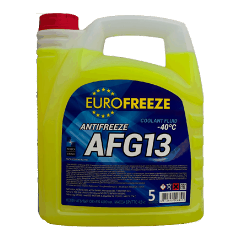 Antifriz Eurofreeze AFG 13 (-35) Sarı 5 lt — Bakı