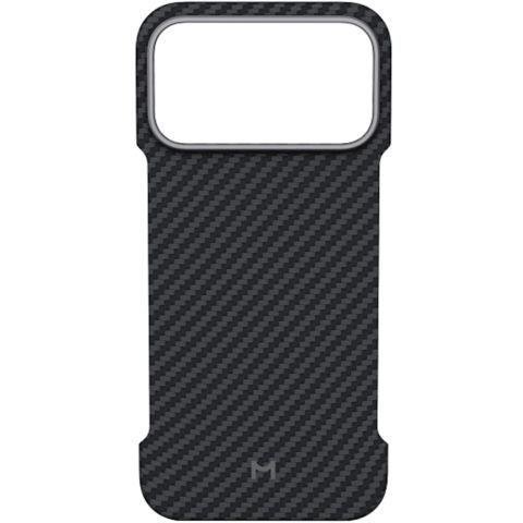 Qoruyucu örtük Magssory iPhone 17 Pro Max Aramid Zero CFB048 Black — Bakı