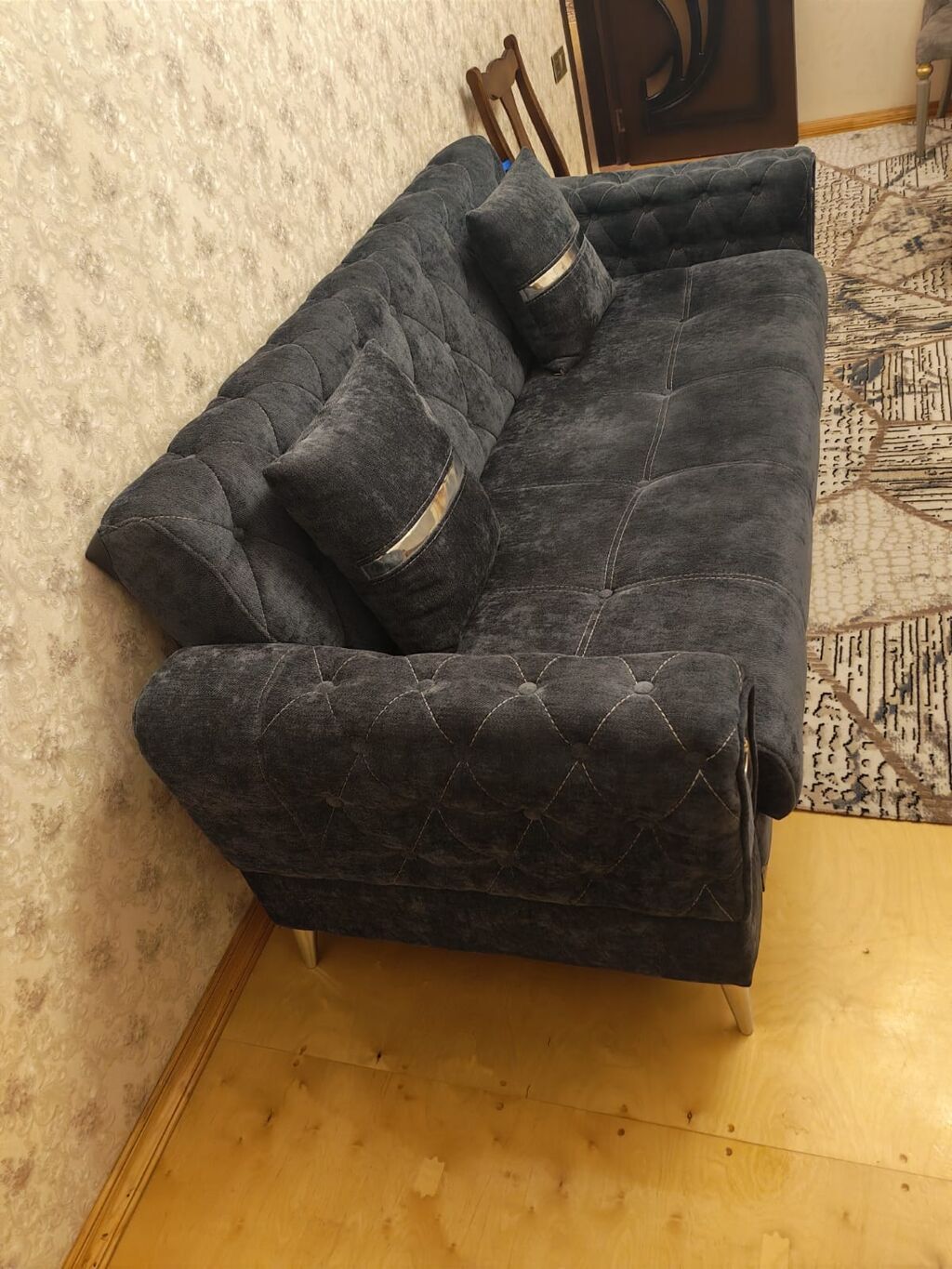 Divan, Yeni, Vеlur parça — Mebel, Bakı (4)