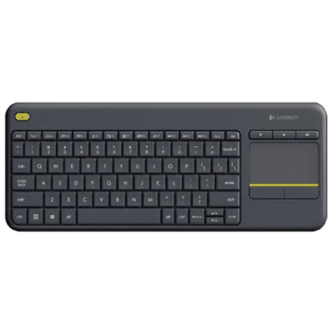 Logitech K400 Plus Media Wireless Keyboard+Touch Control Black — Bakı