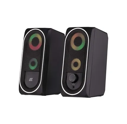 Portativ akustika 2E PCS234 RGB, 2.0, USB, Black