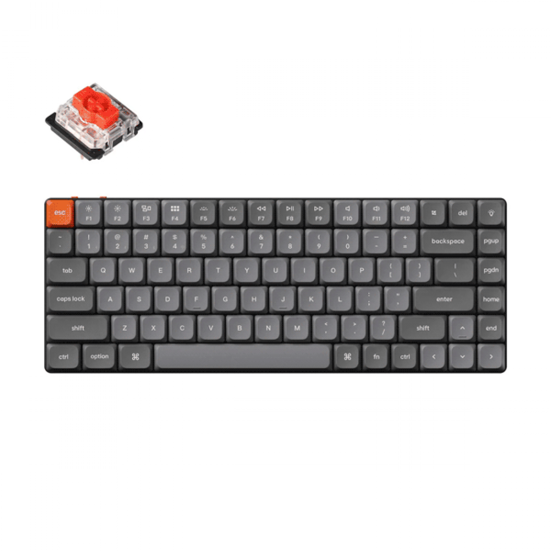 Simsiz oyun klaviaturası Keychron K3 Max Gateron White Backlight Red Switch (K3M-A1Z-AZ) — Keyboards & Mice