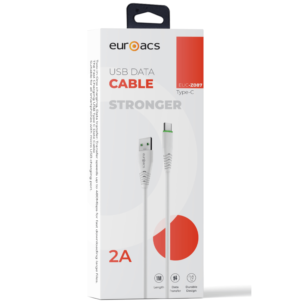 Naqil Euroacs USB Type-A to USB Type-C 1 m EUC-Z087 — Mallar, Bakı (2)