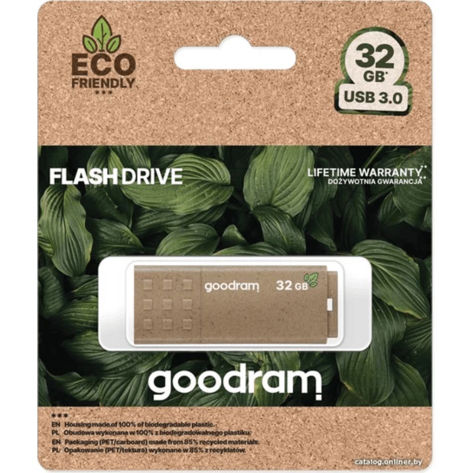 Fleş kart Goodram 32 GB USB 3.2 Gen 1 UME3 45691 Eco Friendly 5908267960462 — Kompüterlər və noutbuklar, Bakı (3)