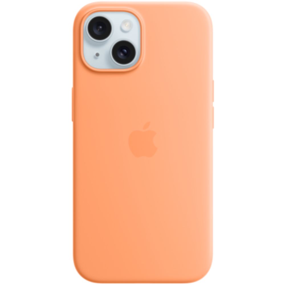 Qoruyucu örtük Apple iPhone 15 Silicone Case W/Magsafe Orange Sorbet MT0W3ZM/A — Çexollər, Bakı (2)