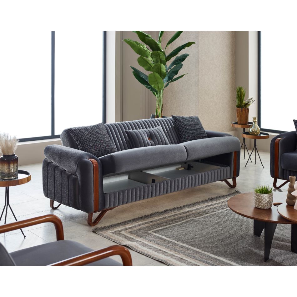 Divan Simge Valetta Velvet 260 (3 yerli) — Divanlər, Bakı (2)