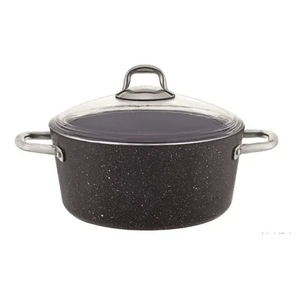 Qazan Elis Burner Black Stone Granite 20x10 sm (8680465135893) — Bakı