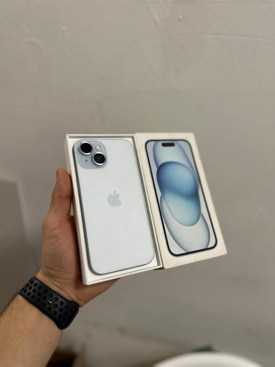 Apple iPhone 15 Blue 128GB/6GB — Smartfonlar, Bakı (2)