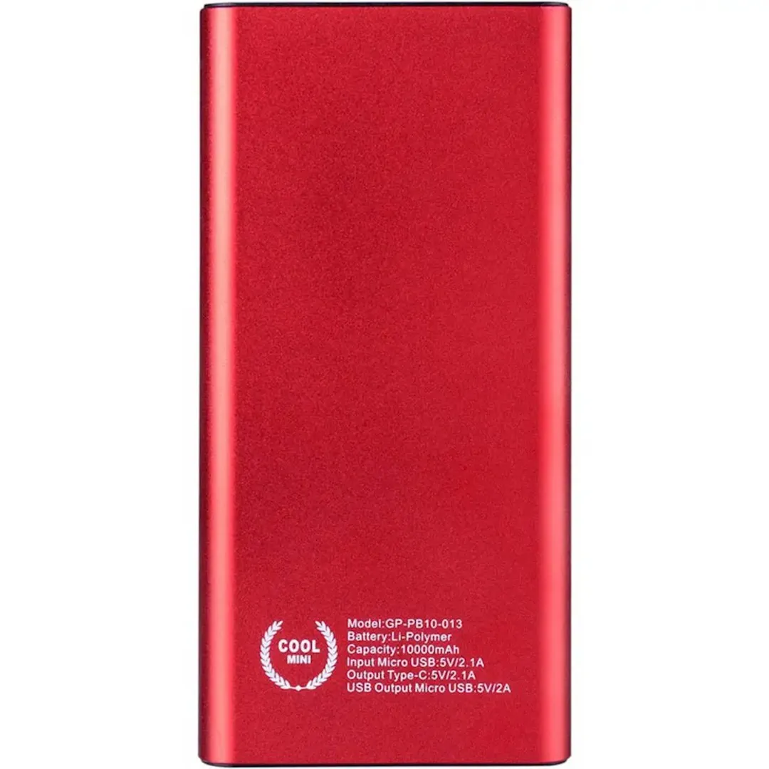 Power Bank Gelius Edge, 10000 mAh, Red (GP-PB10-013) — Bakı