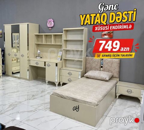 *Gənc Yataq Dəsti* – Yeni, Sifarişlə Hazırlanır Rəng seçimi