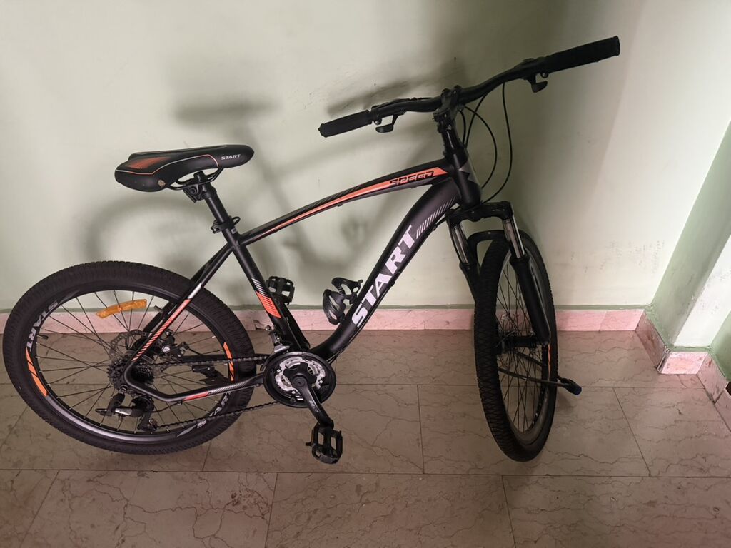 Start Speed dağ velosipedi - Rəng: mat qara, narıncı-qırmızı — Dağ velosipedləri, Bakı (5)
