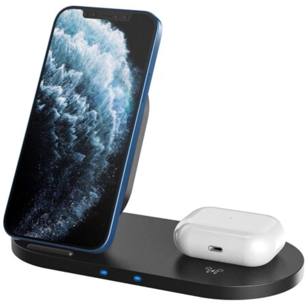 Canyon Wireless Charger WS-202 2in1 Black CNS-WCS202B — Mallar, Bakı (3)