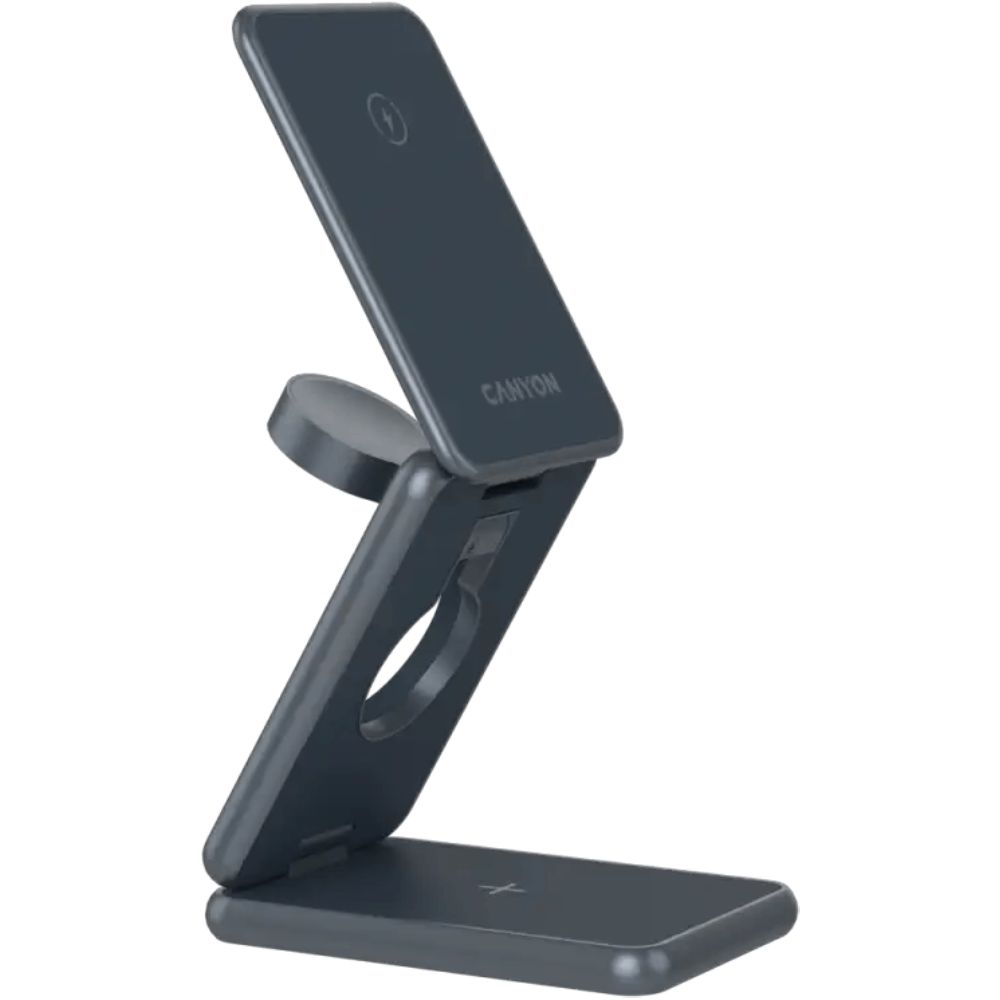 Simsiz enerji toplama cihazı Canyon Foldable 15W 3in1 CNS-WCS309M Dark Gray — Mallar, Bakı (3)