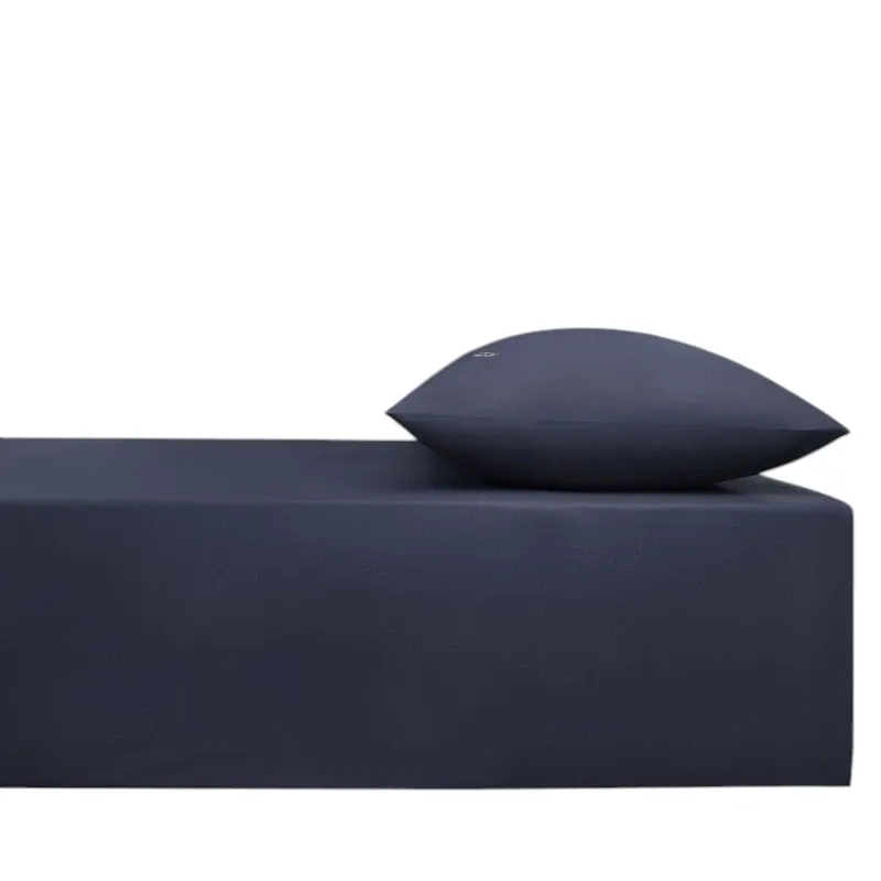 Rezinli çarşaf və yastıq üzü dəsti Sarev Fitted Ranforce iki nəfərlik, 180x200 sm, tünd mavi (8683867127855) — Постельное белье