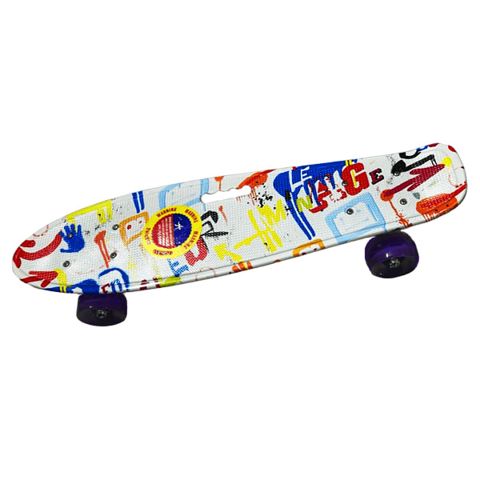 Skateboard Mlsd Handle Cartoon White — Bakı