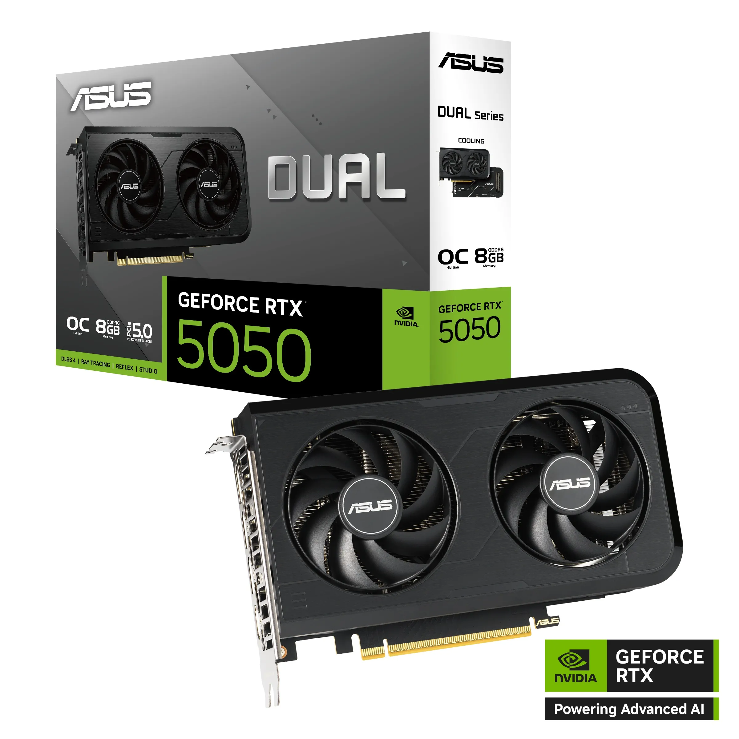 Videokart ASUS Dual RTX 5050 OC Edition, 8GB (90YV0N72-M0NA00) — Bakı