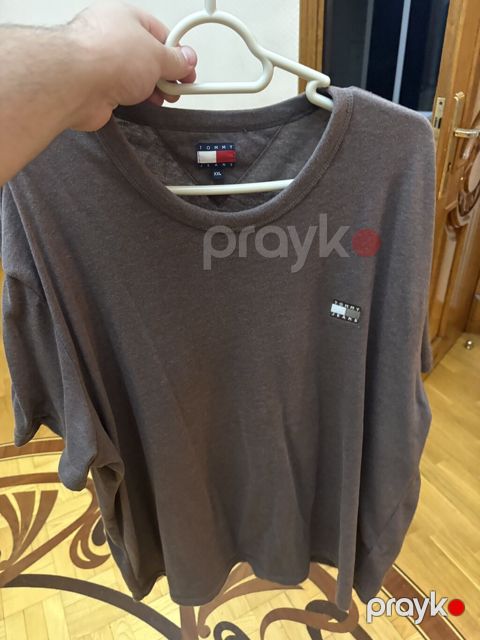 Futbolka, Tommy Hilfiger, 2XL, rəng - Qəhvəyi — Bakı