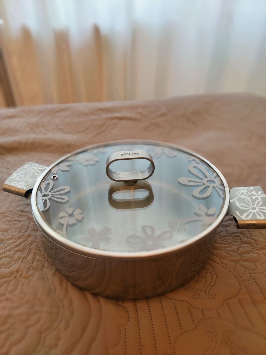 Qazan, rəng - Gümüşü, Paslanmayan polad, 26 sm, Tefal — Bişirmə qabları, Bakı (3)