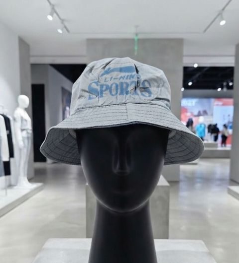 Li-Ning Sports kepka – bucket (balıqçı) stili - Rəng: boz - Üst — Xaçmaz