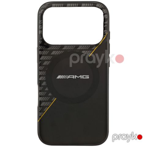Qoruyucu örtük AMG iPhone 17 Pro W/MagSafe AMHMP17L24HRDKY Black, Yellow — Bakı