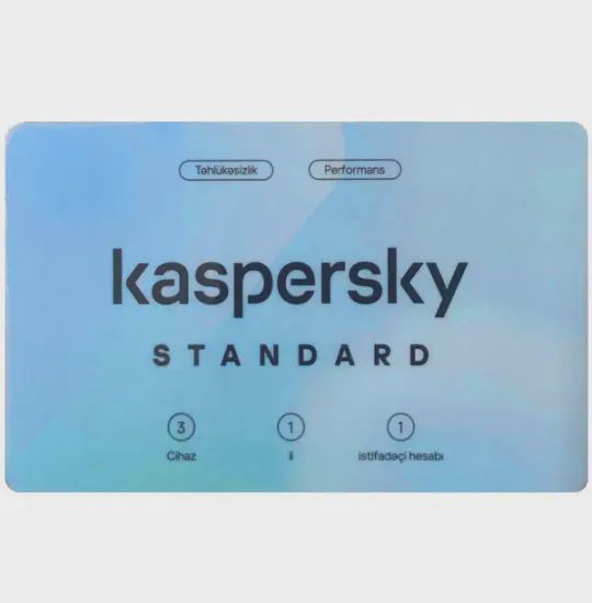 Antivirus Kaspersky Standard. 3-Device 1 year Base Retail Pack — Proqramlar, Bakı