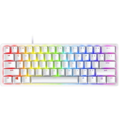 Oyun Klaviaturası Razer Huntsman Mercury Edition Red Switch RZ03-03392200-R3R1 White