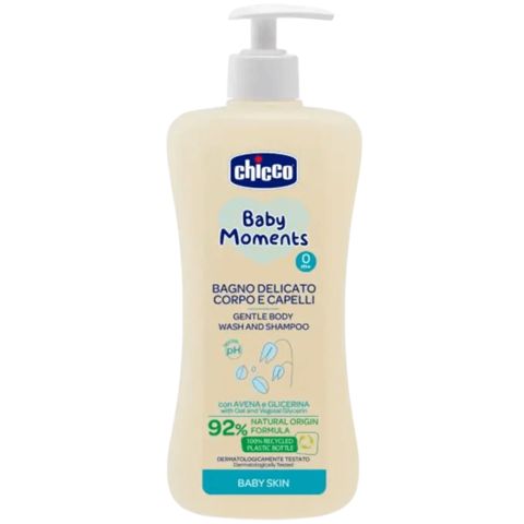 Uşaq üçün şampun-gel Chicco BM Gentle Body 500 ml 8058664138456 — Bakı
