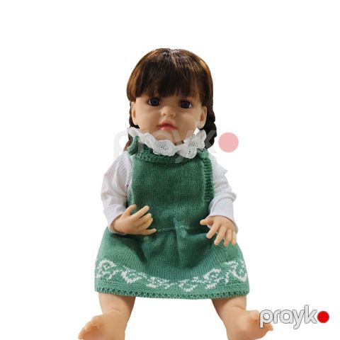 Doll For Love JX300 Сlothes Wool Dresses Green — Bakı