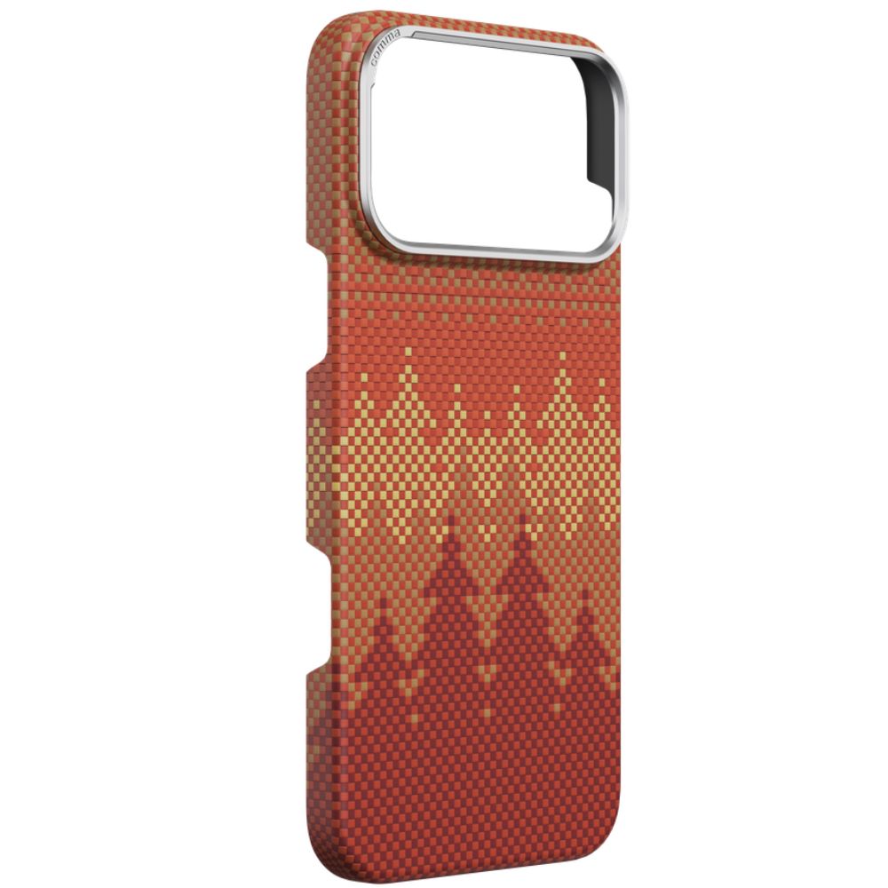 Qoruyucu örtük Comma iPhone 17 Pro Max Woven Series Magnetic 6942297136939 Pinery Forest — Çexollər, Bakı (3)