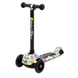 Scooter LH01 White Graphic Flowers — Skuterlər