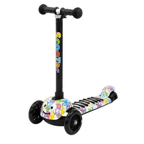Scooter LH01 White Graphic Flowers