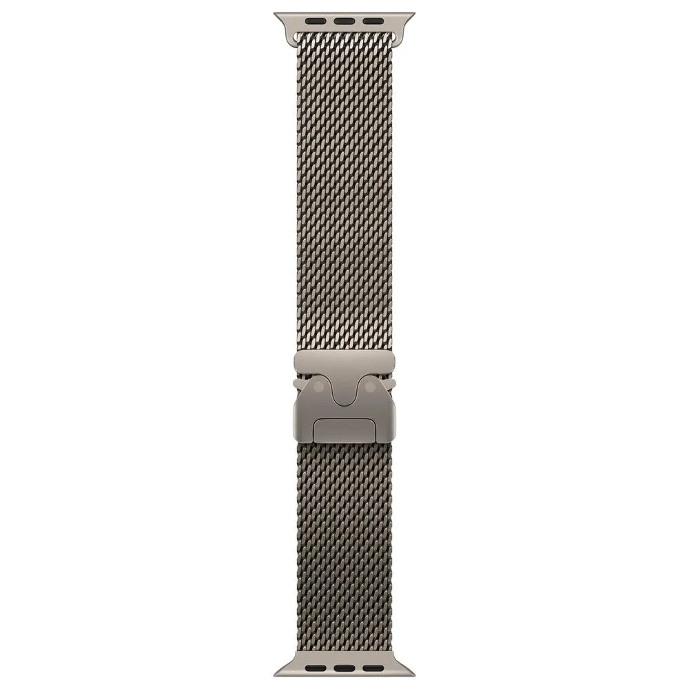 Qolbaq Apple 49mm Natural Titanium Milanese Loop - Medium (MXKD3ZM/A) — Bakı