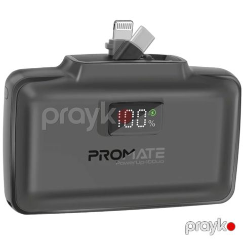 Power Bank Promate PowerUp-10Duo 10000 mAh Black — Bakı