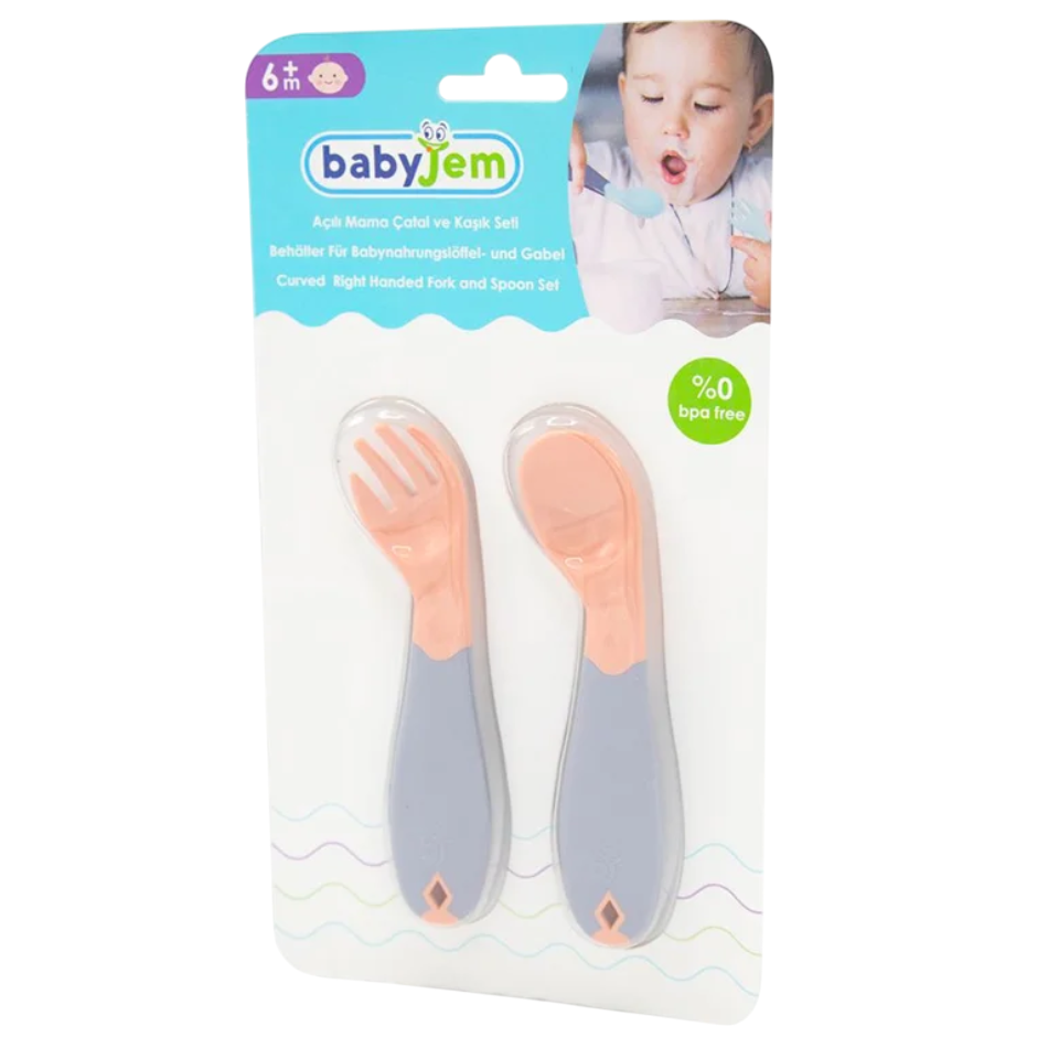 Uşaq üçün çəngəl qaşıq dəsti BabyJem 8681049217035 — Uşaqlar üçün hər şey, Bakı (3)