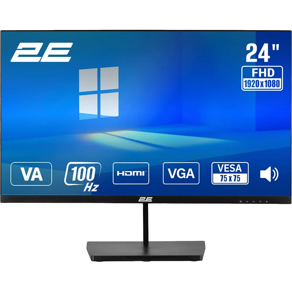 Monitor 2E 23.8" B2425B D-SUB/HDMI/MM/VA/100HZ/ freesync (2E-B2425B-01.EU) — Bakı