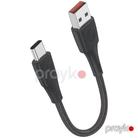 Naqil Euroacs EU-C93 USB Type-A to USB Type-C ACHRKA440424 Black — Bakı