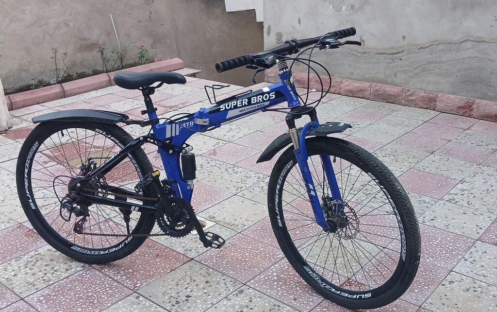 Super Bros MTB qatlanan velosiped.Ela veziyyetde.Unvan Badamdar bir — Dağ velosipedləri, Bakı (6)