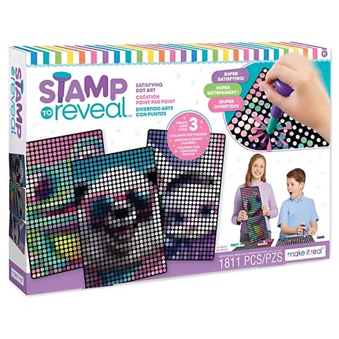 İnteraktiv nöqtə sənəti Make it Real Stamp Reveal 3 PK (Dj Bunny,Frog Princess,Chillin Panda) 1473MR / 695929014735 — Bakı
