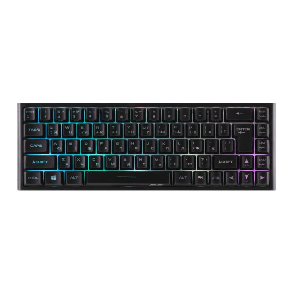 Oyun üçün simsiz klaviatura 2E Gaming KG360 RGB 68key WL, Black — Keyboards & Mice