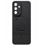 Samsung Galaxy A56 Hard case Leather Magsafe Drip Black — Cases